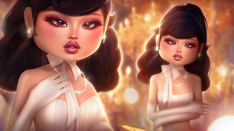 Two Dress To Impress models in white formal looks